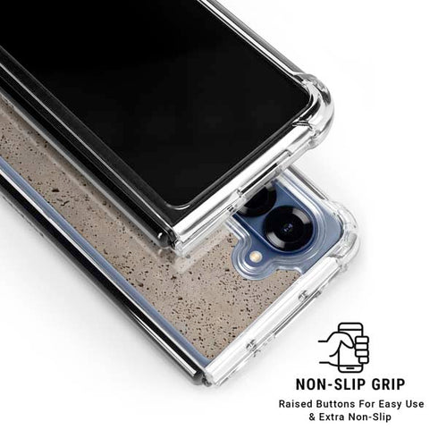 Sandstone Concrete Galaxy Z Fold6 Clear Case